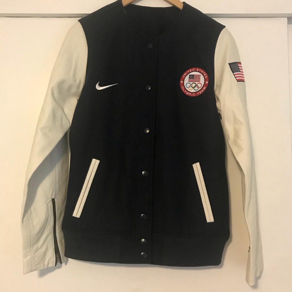 Nike Olympic Team USA Letterman Bomber Jacket NWT